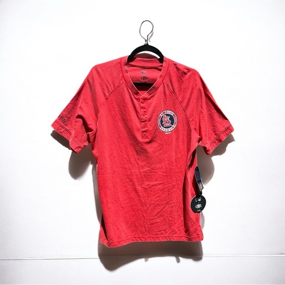 🌻NEW w.tags MLB St. Louis Cardinals Med Henley T-Shirt Darius Rucker Collection - Picture 1 of 7